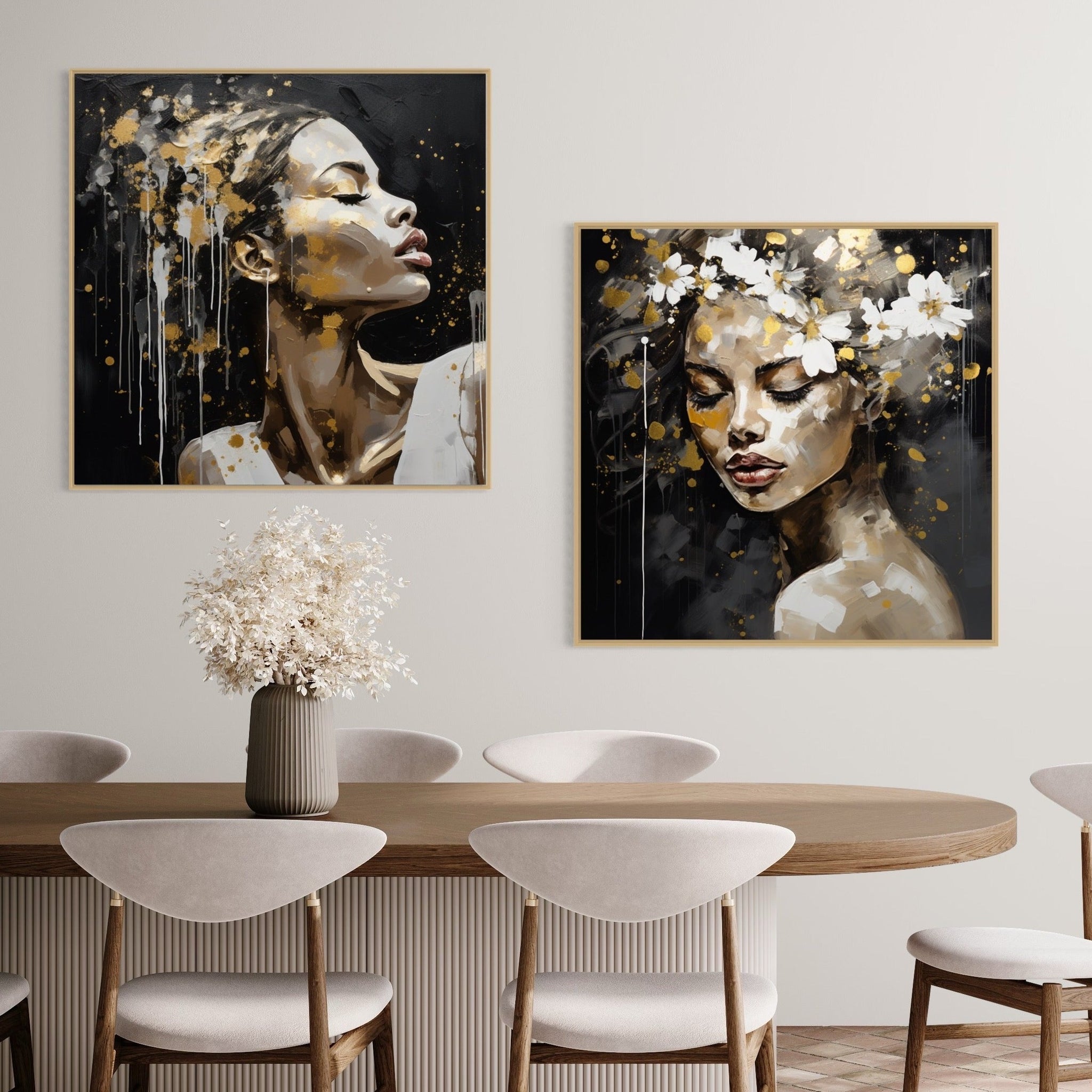 Gold Lady Bundle - Wandbild 2x