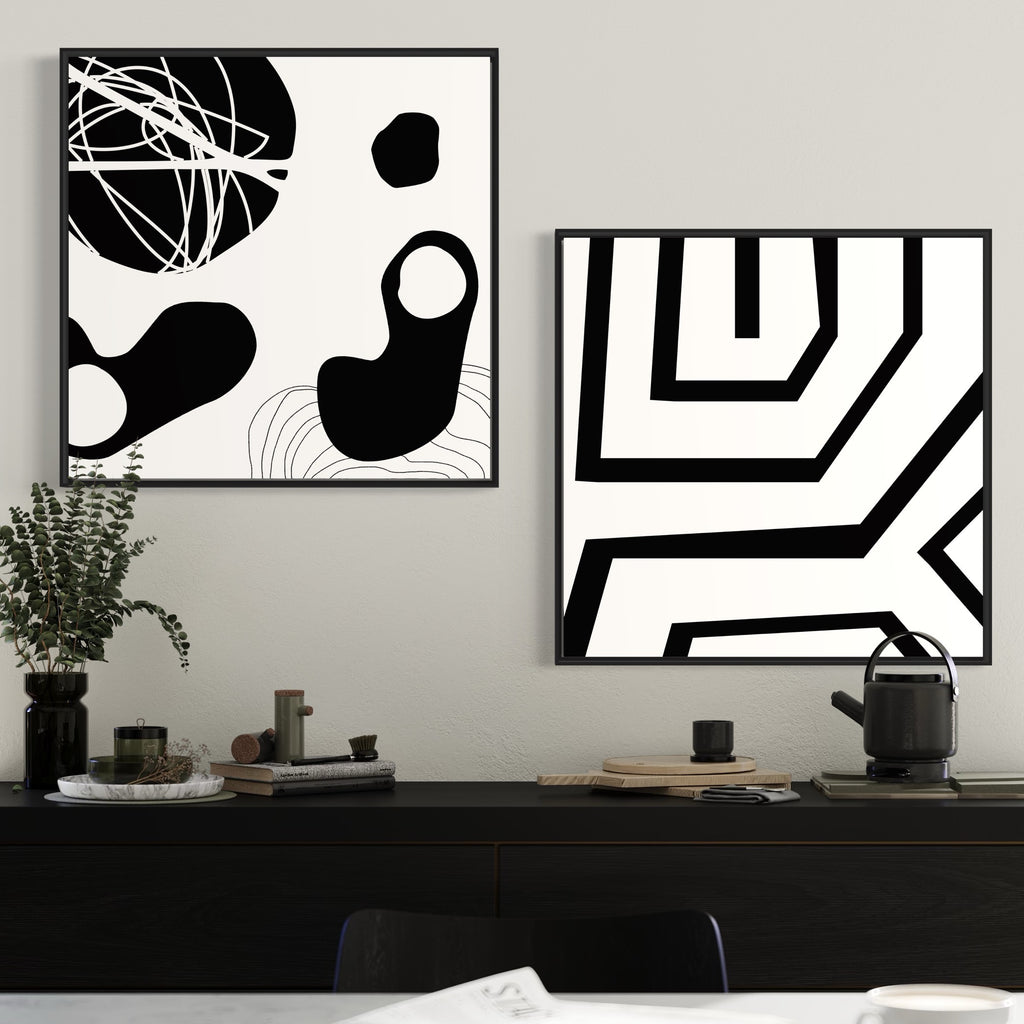 Abstrakte Formen Bundle - Wandbild 2x